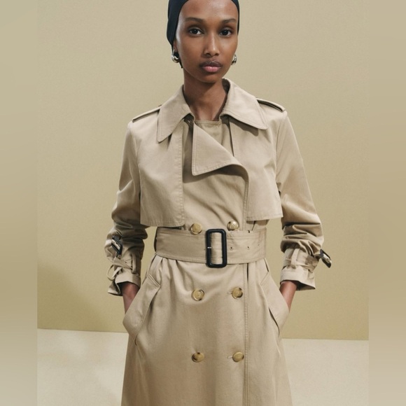 🔥🔥zara Repellent trench Zw collection coat - Picture 1 of 8